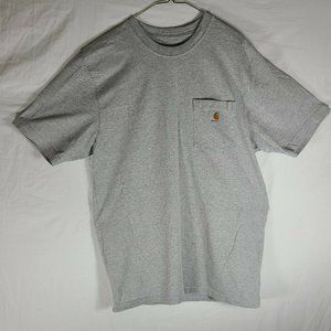 Carhartt K87 Men's Short Sleeve Cotton Pocket T-Shirt - Gray - (Size M)